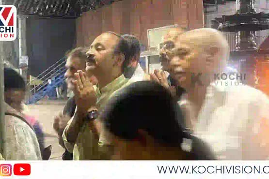 VD Satheeshan at Chottanikkara Temple